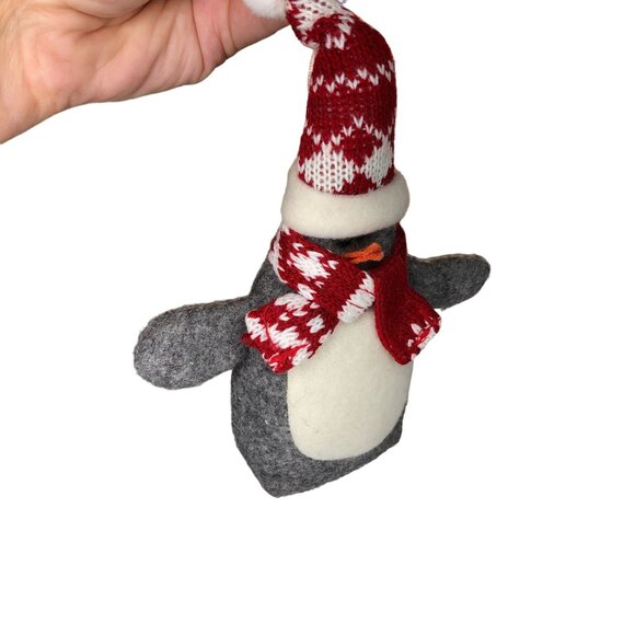 Christmas Ornament Stuffed Animal Plush Penguin Holiday Tree Wreath Decor - Picture 8 of 13